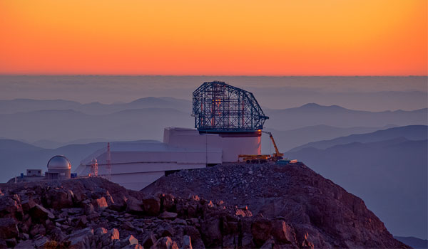 photo of LSST under construction