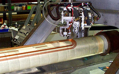 photo of coil winding machine