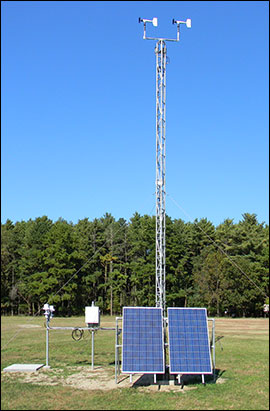 10-meter and 2-meter meteorological stations