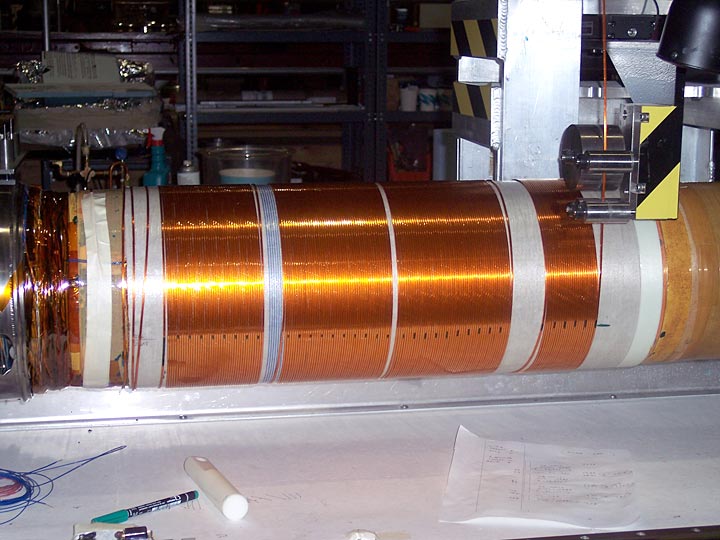 anti-solenoid being wound