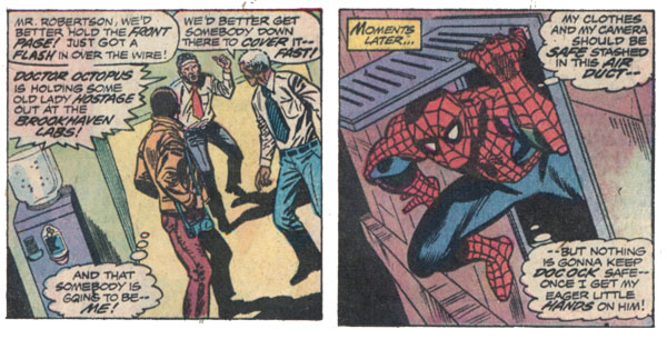 Panels from Spider-Man