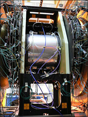 PHENIX Vertex detector (VTX) installed on the beamline at PHENIX