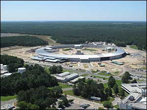 aerial view of the NSLS-II construction site