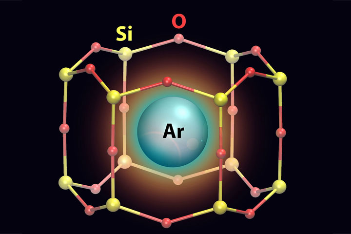 Trapping Gas in 2D Cages