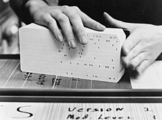 Nuclear data entered into punch card