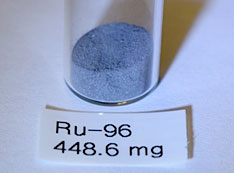 500 milligrams of the rare isotope ruthenium-96