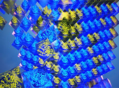 Illustration of a 3D lattice