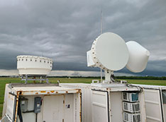 Photo of ARM radars collecting data