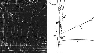 photo of omega minus particle