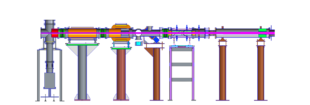 rendering of BLIP beamline