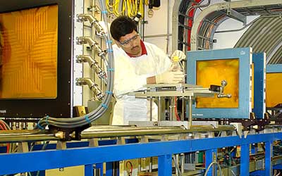 The accelerator complex at Brookhaven National Laboratory.