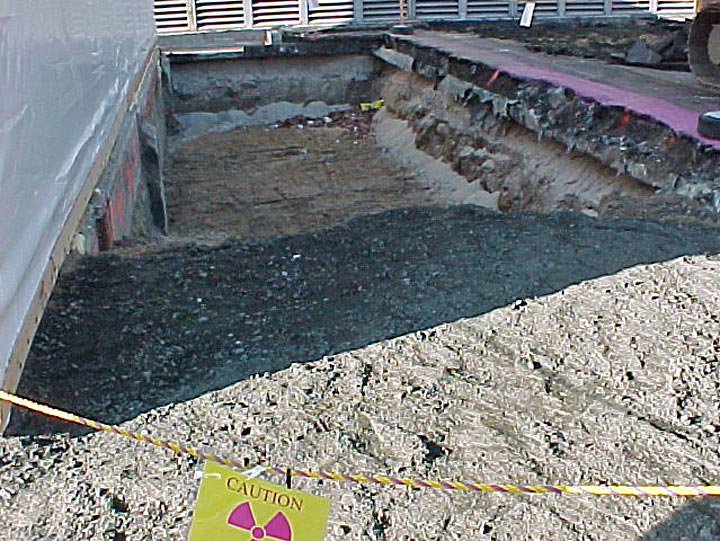 Excavation of contaminated soil