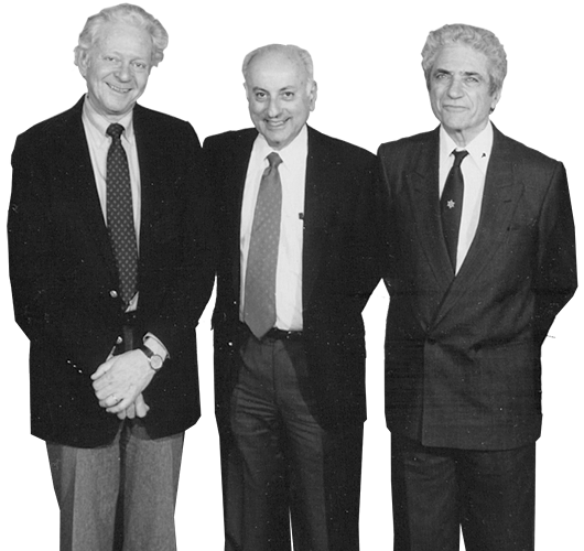 Leon Lederman, Melvin Schwartz and Jack Steinberger