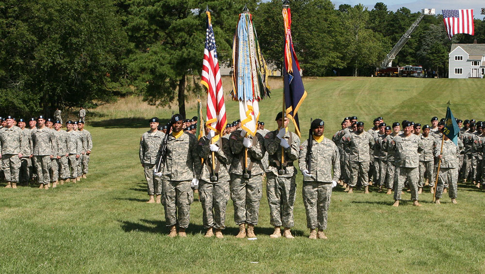 photo of casing of the colors ceremony
