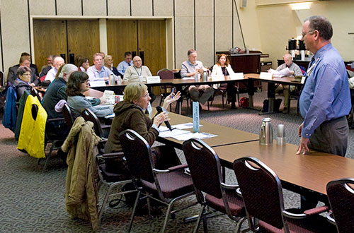 photo of a council meeting