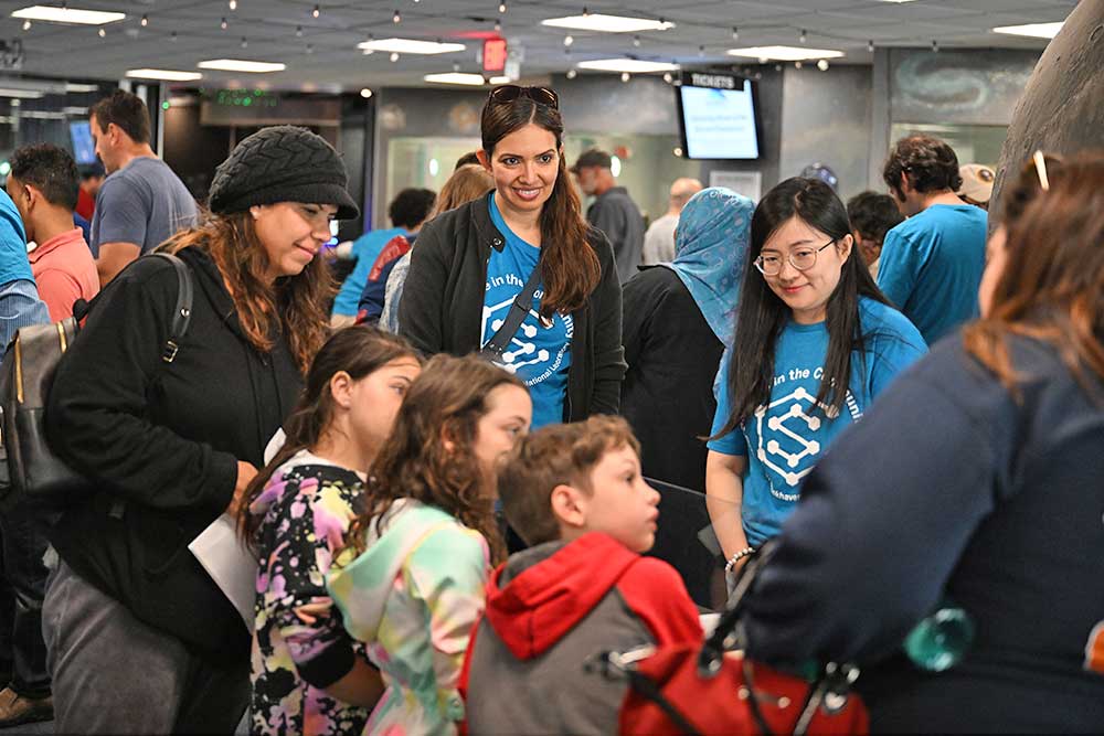 photo of kids with Science in the Community staff