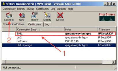 Cisco VPN client