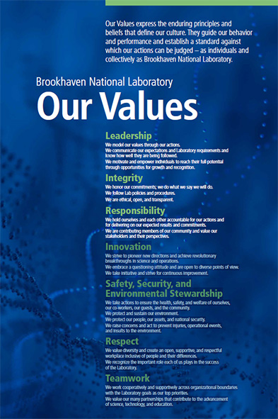 photo of values poster