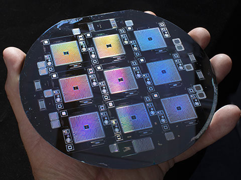 photo of Maia silicon wafer