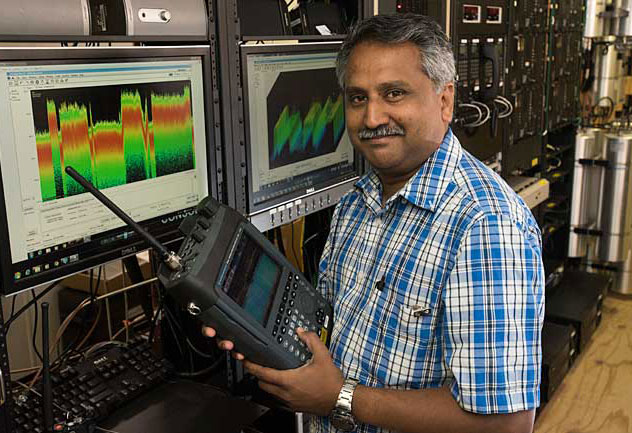 photo of spectrum management hardware and personnel
