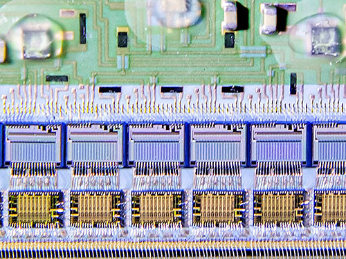 photo of a silicon vertex detector