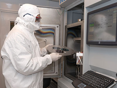 photo of wafer loading