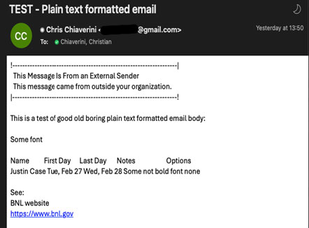 example email