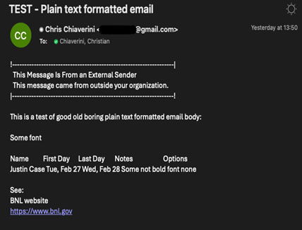 example email