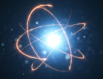 artist conception of an atom