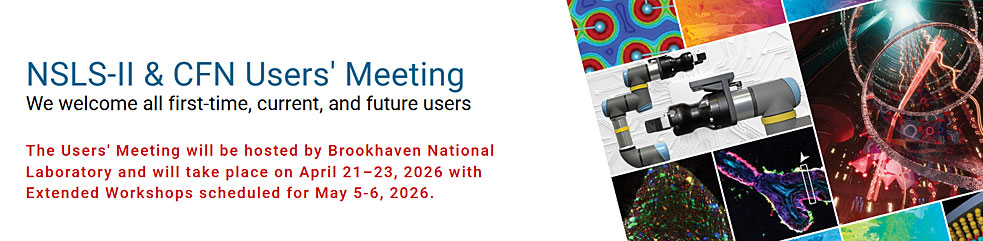 NSLS-II & CFN Joint Users' Meeting banner