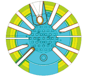 reactor core midplane