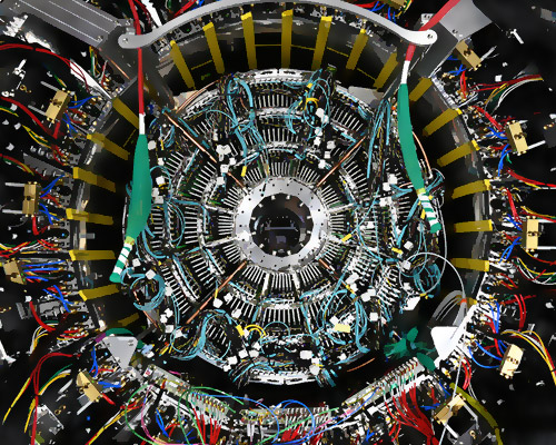 photo of the sPHENIX time projection chamber