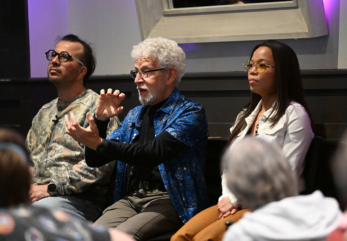 Paul O'Connor answers a question from the audience