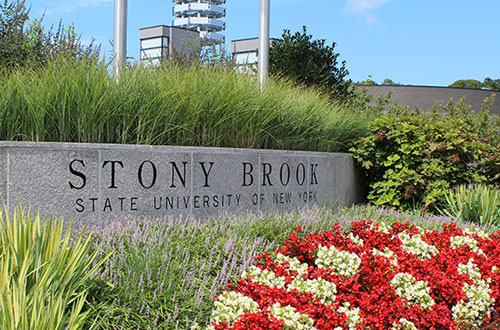 photo of stony brook university maingate sign