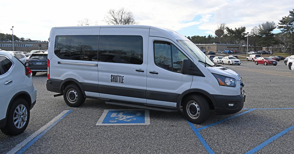photo of shuttle van