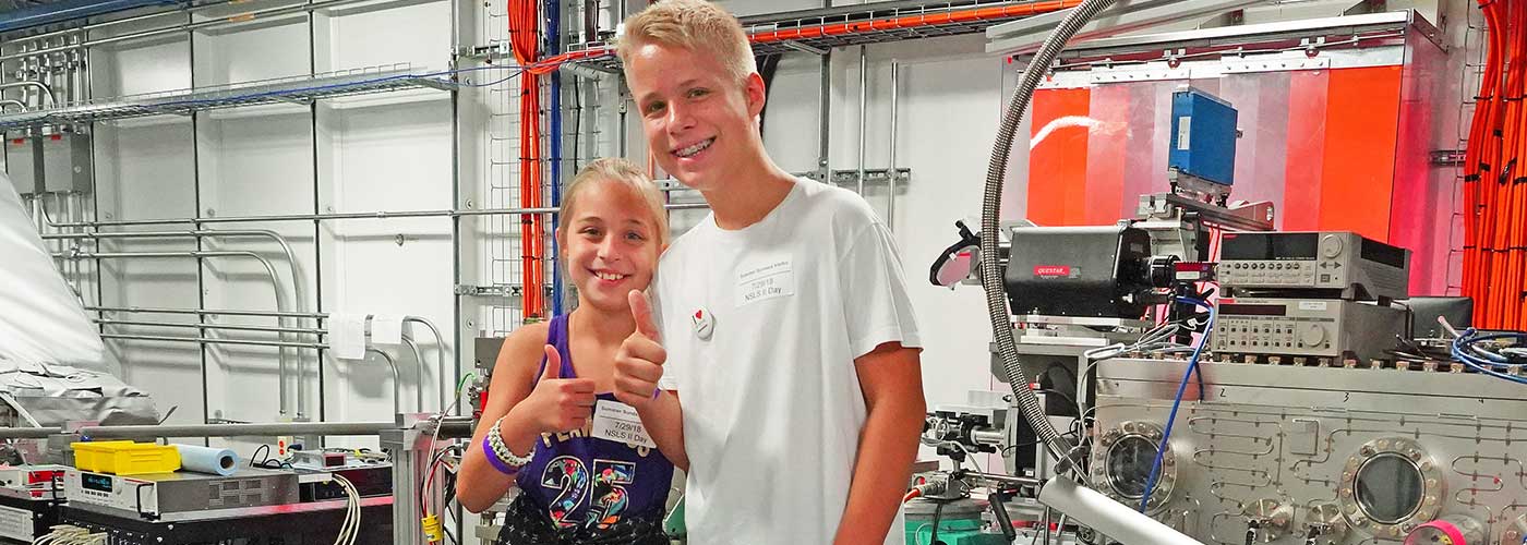 photo of kids at NSLS-II