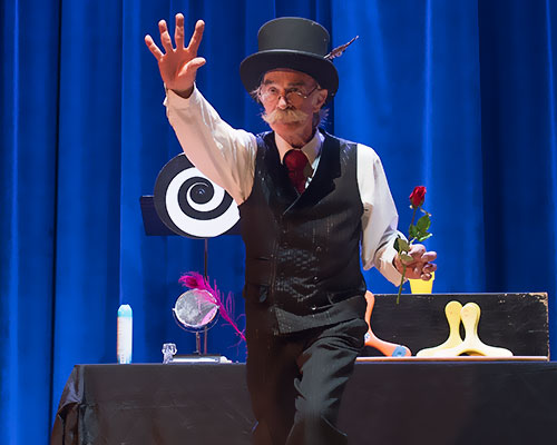 photo of magician on stage