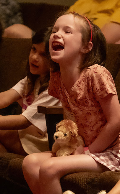 photo of girls laughing