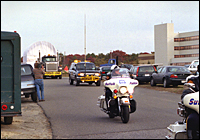 Suffolk County Police highway patrol escorting TPC