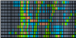 A collision event recorded by the BRAHMS detector.