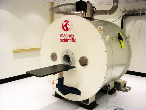 Photo of micro MRI magnet