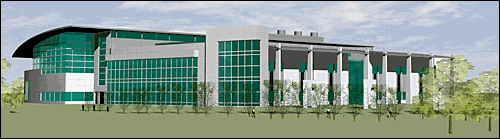 Artist rendering of the Center for Functional Nanomaterials