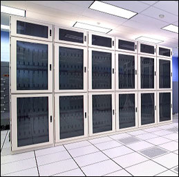 Photo of QCDOC supercomputer
