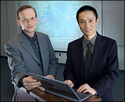Photo o fVan der Lelie and Chuan He
