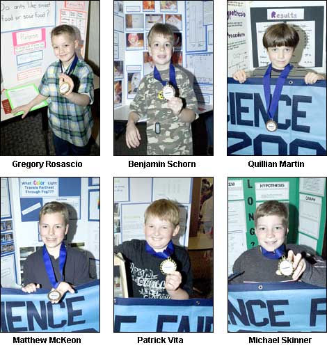 Photo of the first place winners of the 2005 Brookhaven National Laboratory Science Fair