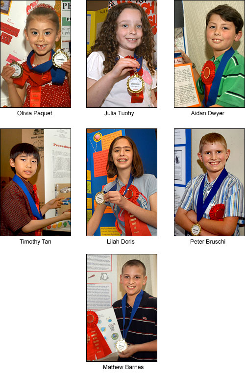 2006 Elementary School Science Fair Winners