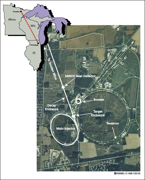 Map of MINOS experiment