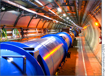 Photo of LHC tunnel