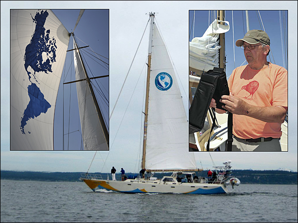 Michael Reynolds aboard Ocean Watch