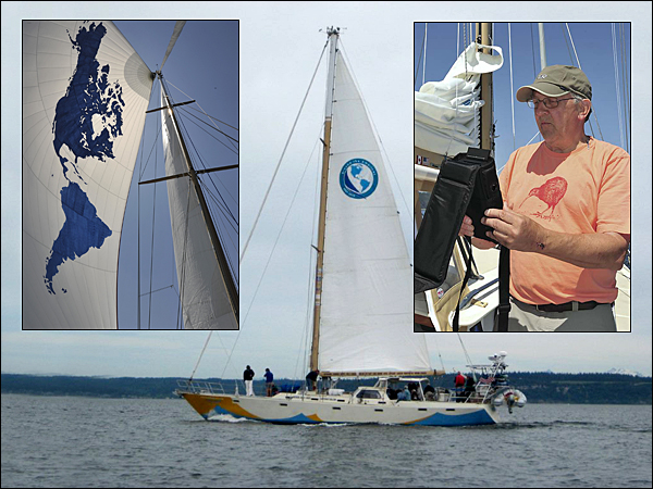 Michael Reynolds aboard Ocean Watch